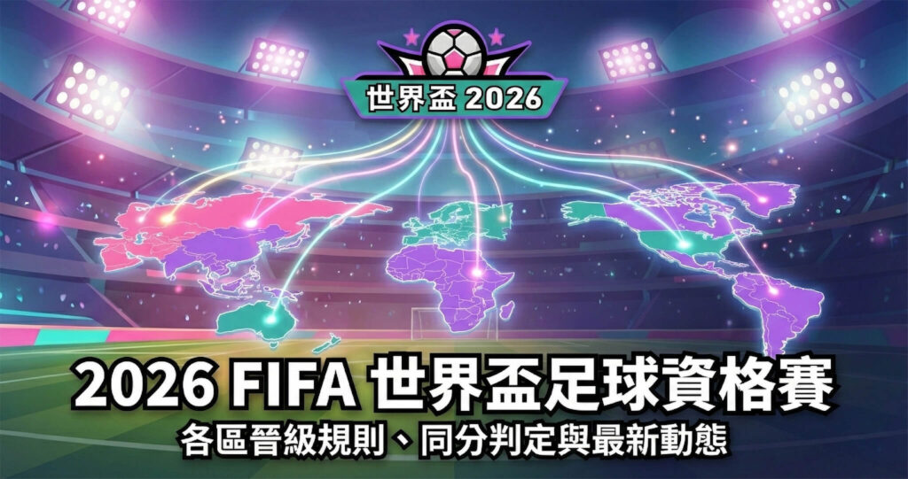 2026 FIFA 世界盃足球資格賽：各區晉級規則、同分判定與最新動態